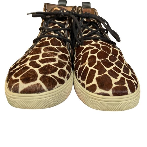 Aldo Designer Giraffe Print Calf Hair Lace Up Ankle Boot Shoes Men\'s Size 9.5 main image 14